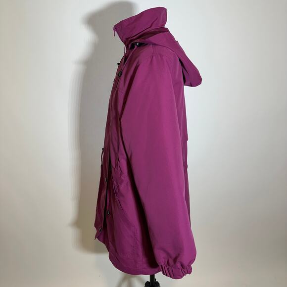 Serbin Sport Fuchsia Anorak Jacket Removable Fleece Liner Womens Size Small S - Picture 3 of 12